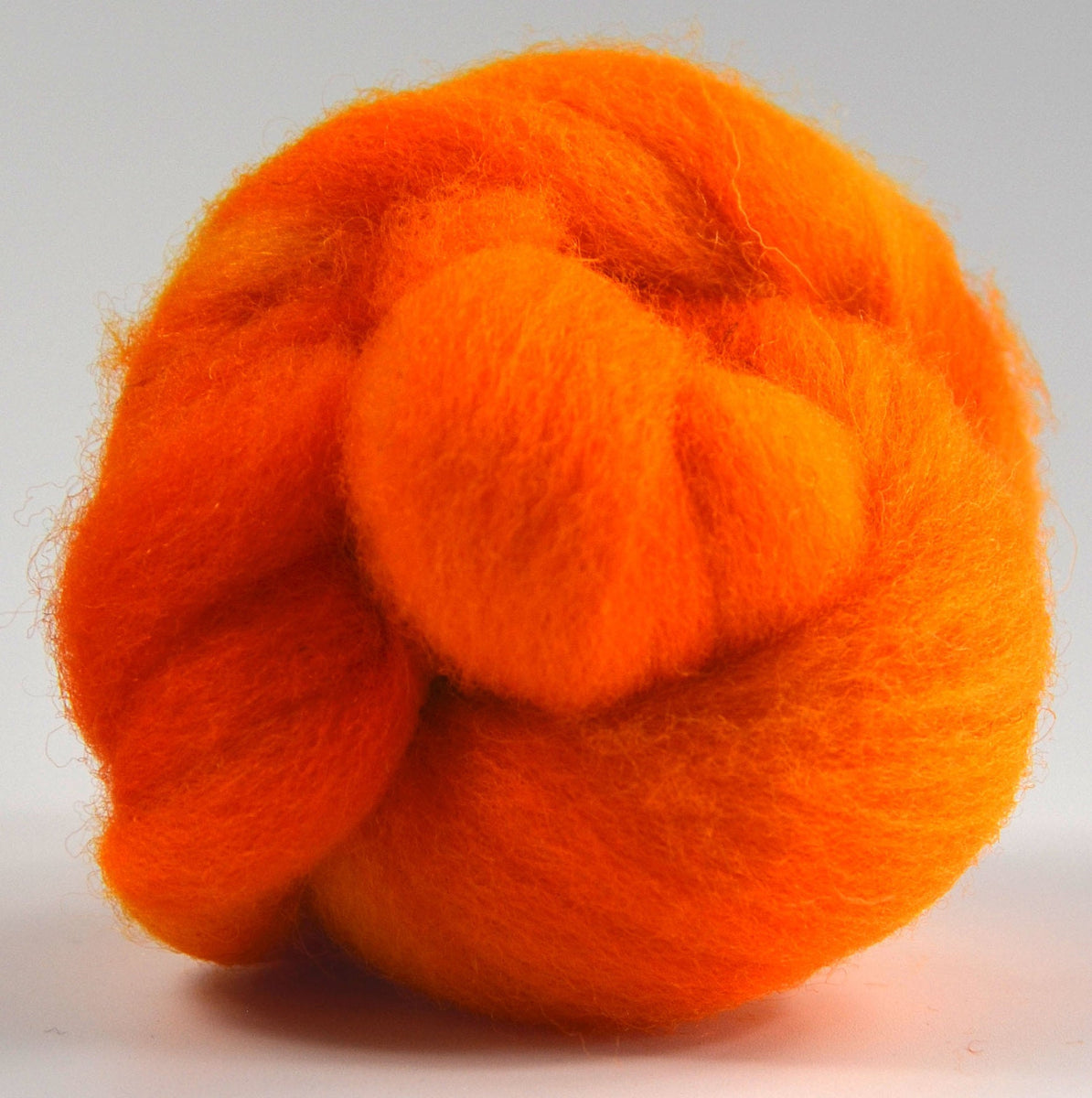 ORANGE- American Farm Wool- Medium Grade Wool Roving for Felting, Spin –  FeltLOOM
