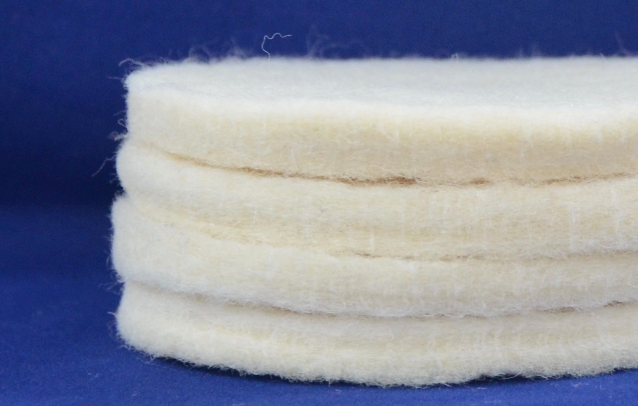 100% Wool, 4 Coaster Blanks for Needle Felting-Natural – FeltLOOM