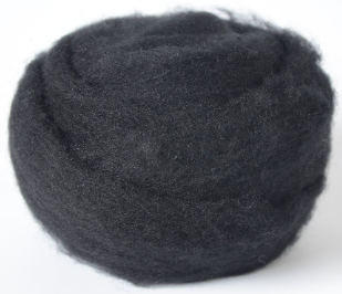 BLACK- American Farm Wool- Merino Wool Roving for Felting, Spinning, W –  FeltLOOM