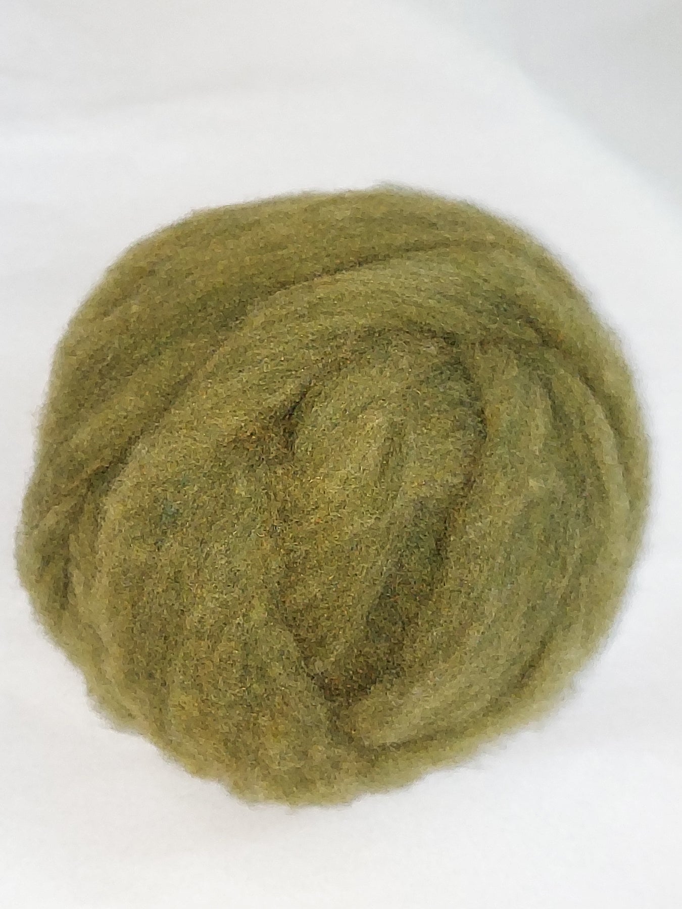 KHAKI DRAB- American Farm Wool- Merino Wool Roving for Felting